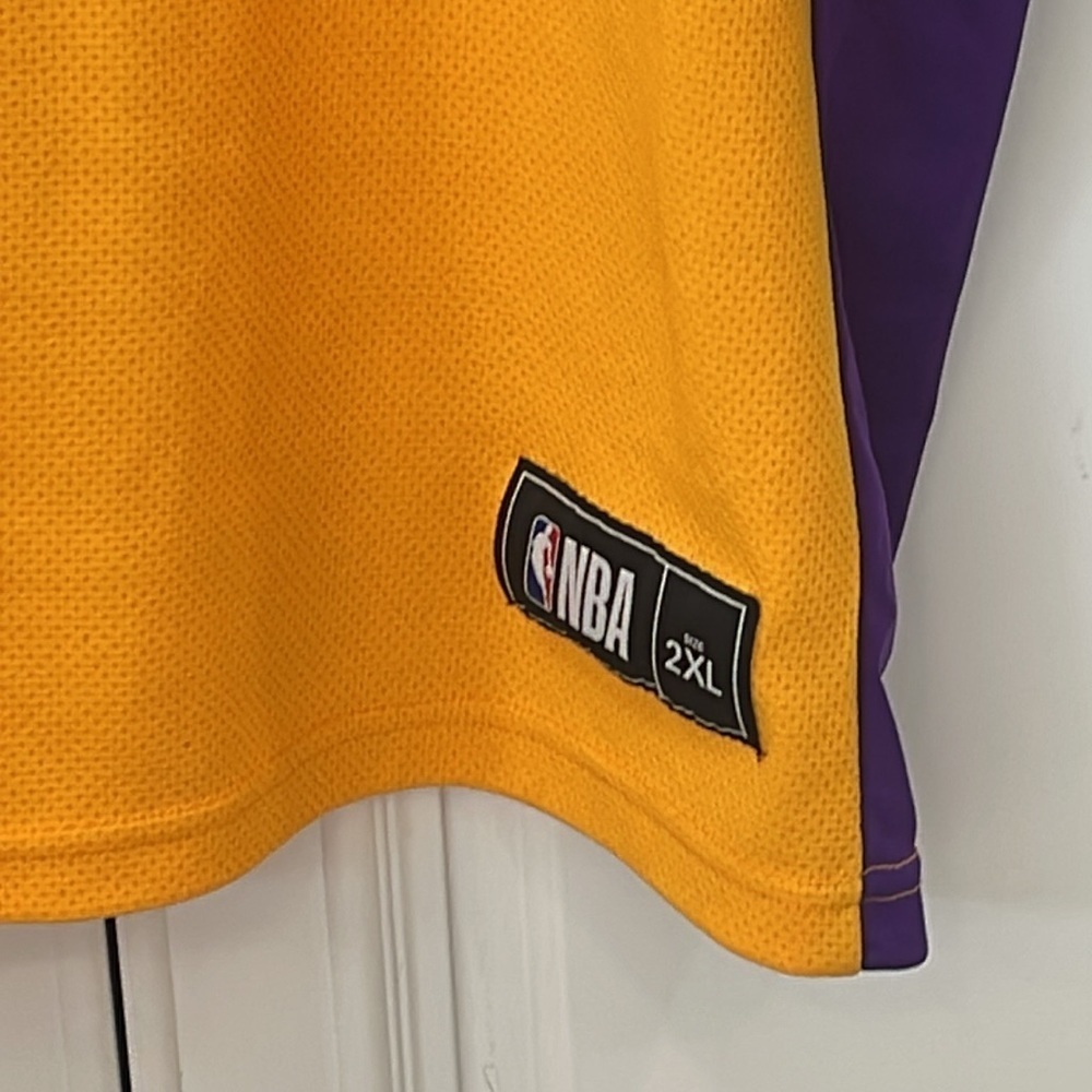 Lebron James #23 Los Angeles Lakers Jersey by NBA TX3 Cool Size 2XL w/ FLAWS - Picture 6 of 15